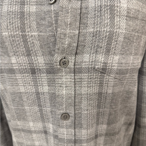 Express Plaid Button Down Shacket - Picture 5 of 9